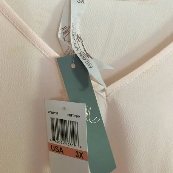 Melissa McCarthy Soft Pink Tunic 3X - Picture 4 of 5